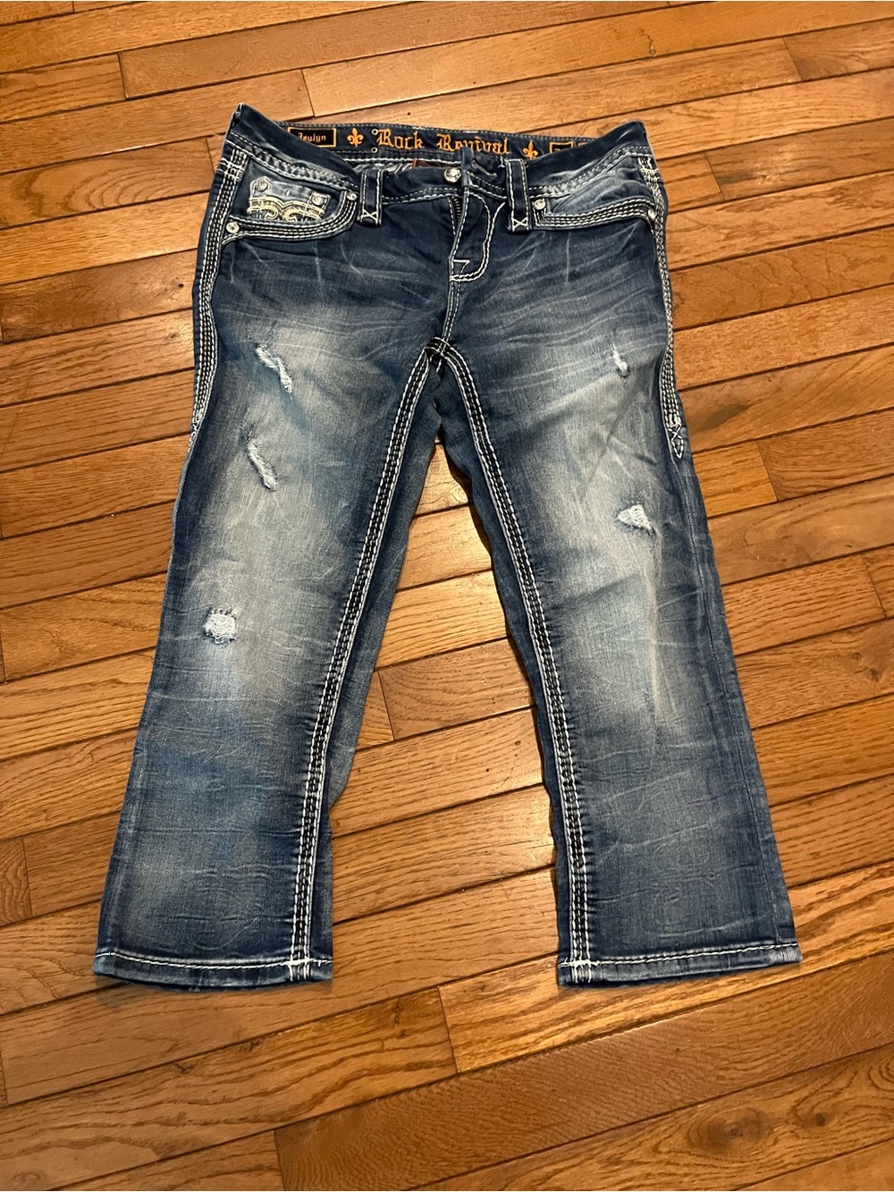 Rock Revival Women's Faded Blue Boot Cut Jeans